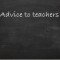 Satire – Advice to Teachers